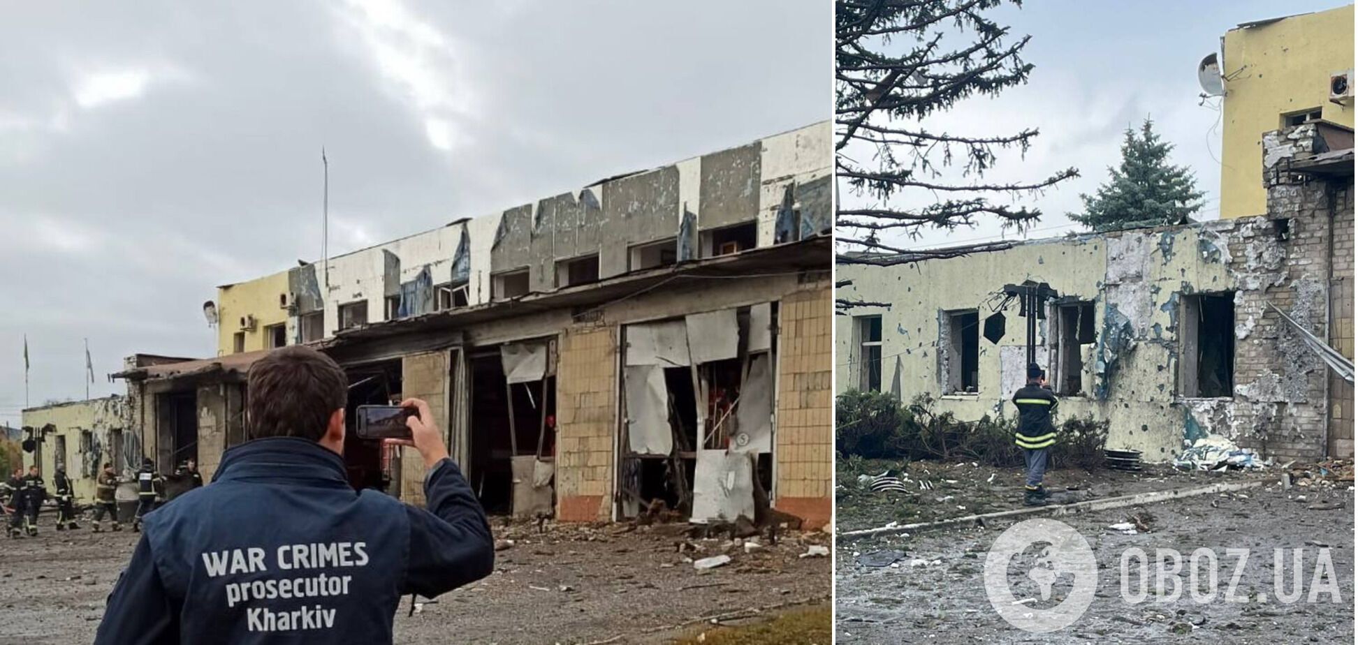 Оккупанты ночью нанесли удар по зданию пожарной части в Изюме: пострадали восемь человек. Фото и видео