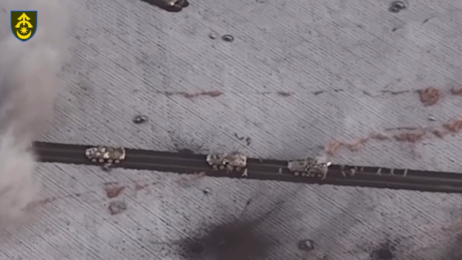 Українська аеророзвідка показала невдалу спробу прориву окупантів на Авдіївському напрямку. Відео