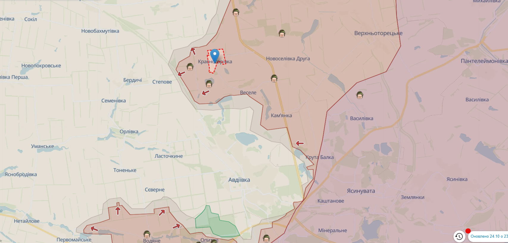 Українська аеророзвідка показала невдалу спробу прориву окупантів на Авдіївському напрямку. Відео