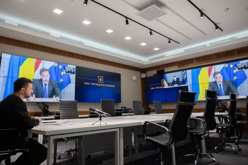 Обсудили оборонные нужды Украины: Зеленский провел переговоры с премьером Нидерландов Рютте. Фото и видео
