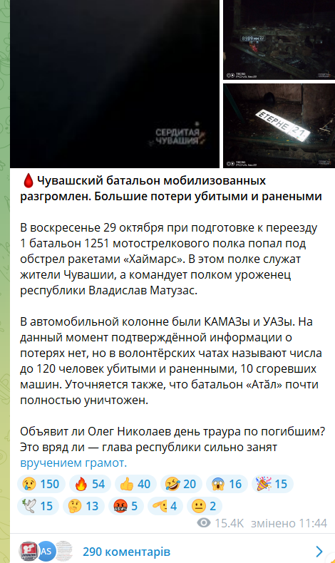 Працювали HIMARS: в Україні розгромили "мобіків" із Чувашії, втрати сягають 120 осіб. Фото і відео