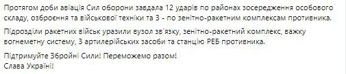 Силы обороны имели успех восточнее Андреевки под Бахмутом и истощают врага вдоль всей линии фронта – Генштаб