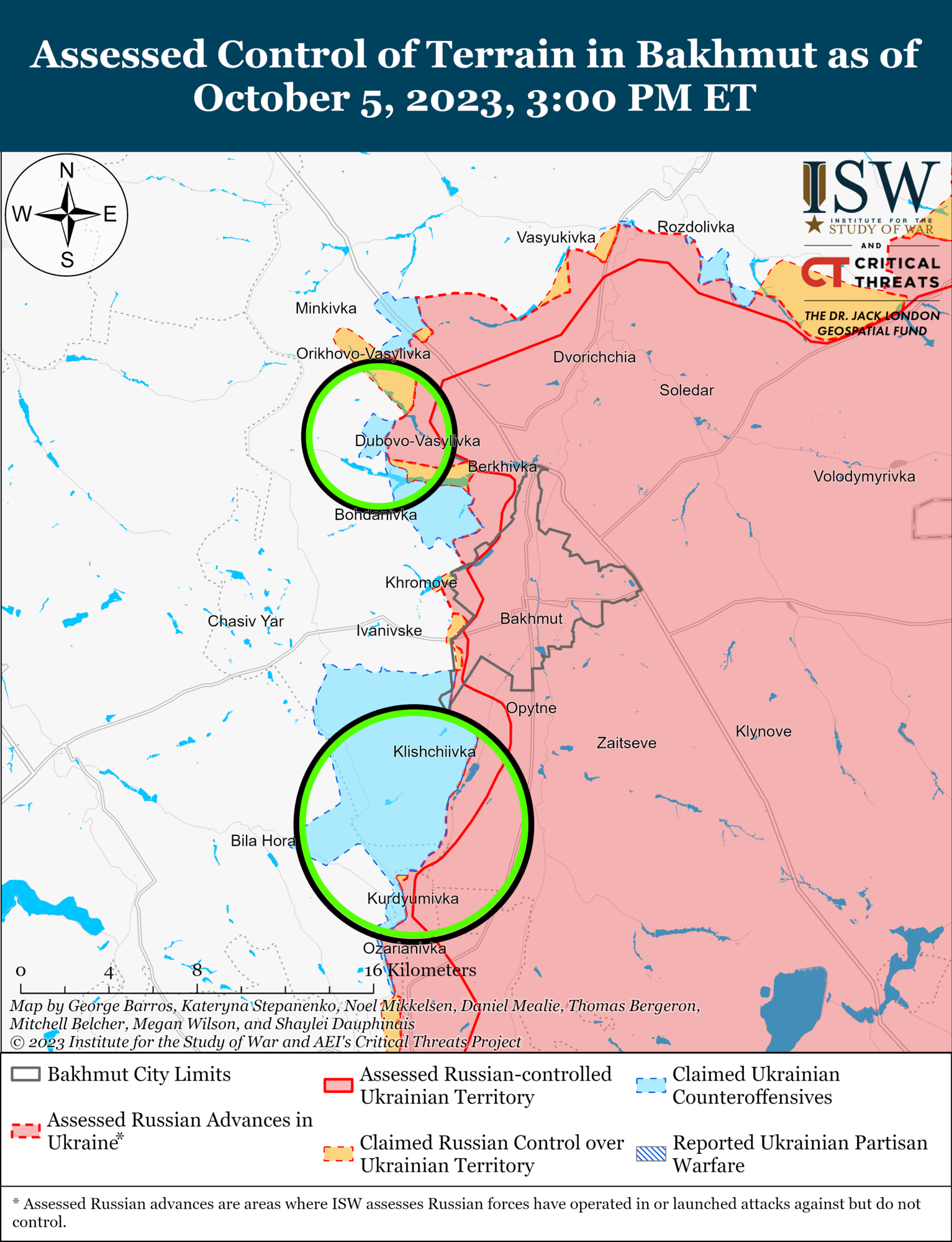 ВСУ добились успехов вблизи Андреевки и Работино, в РФ пытаются оправдать свои провалы в войне – ISW