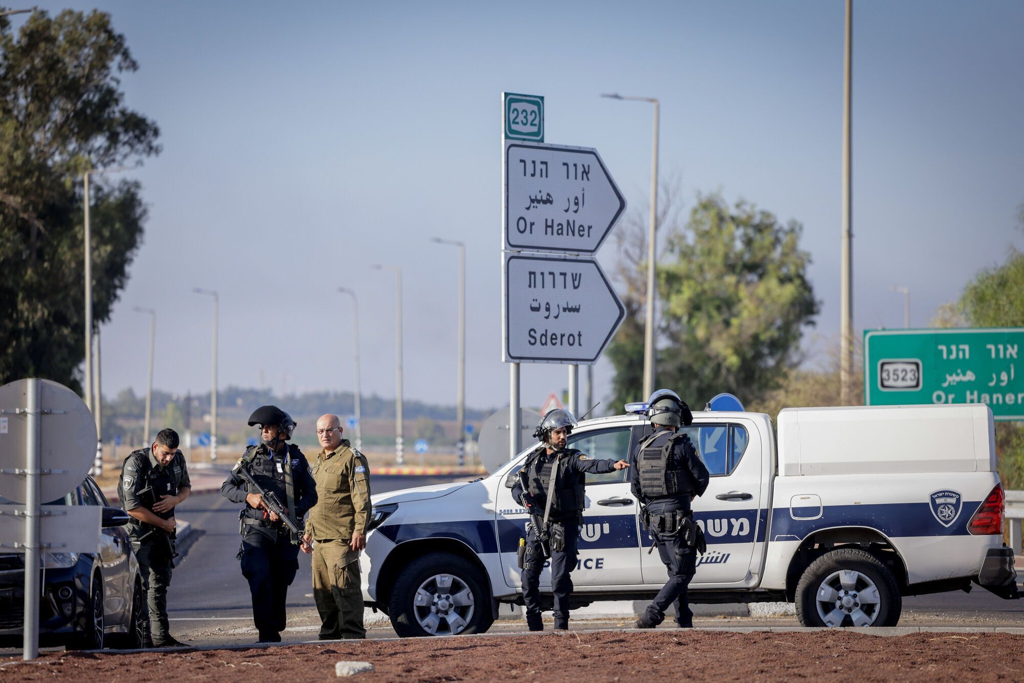 Израильская полиция на юге страны. 7 октября 2023 года