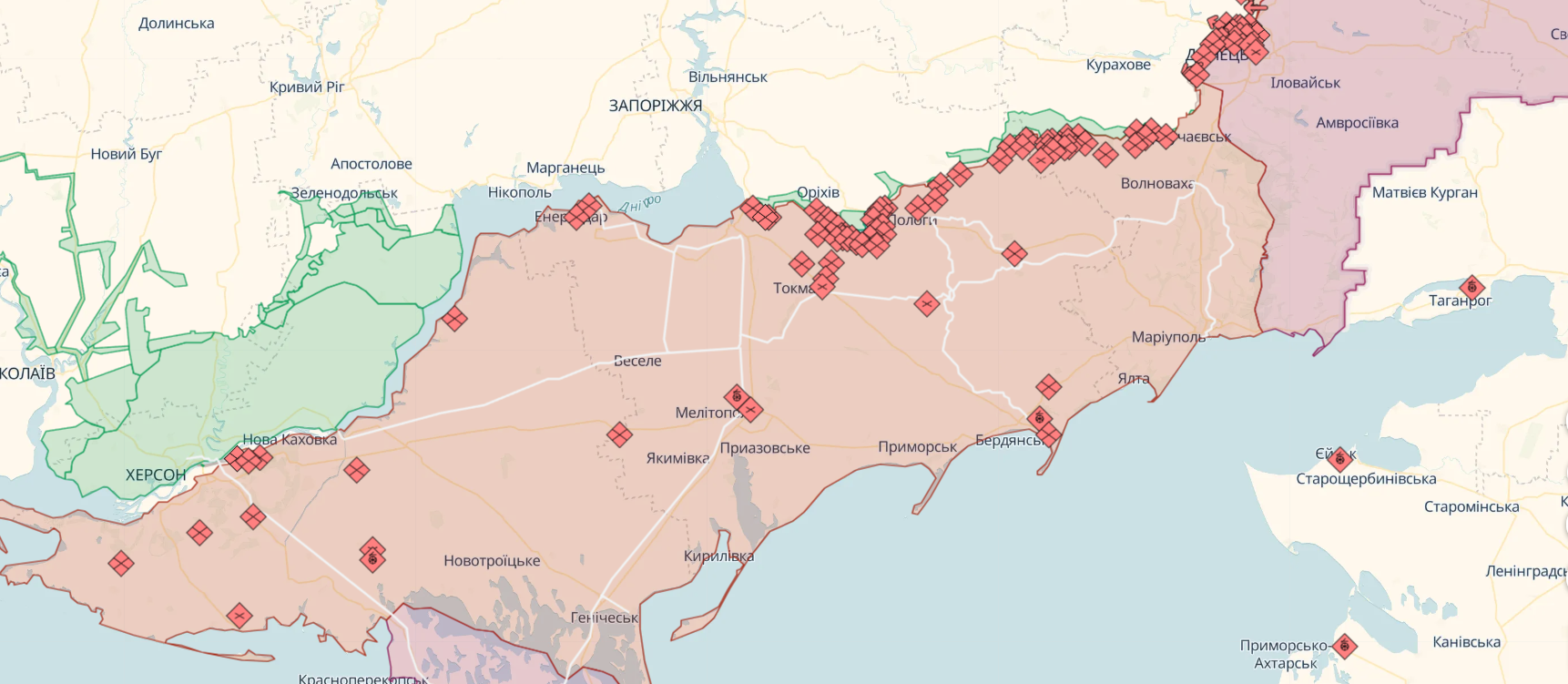 ЗСУ відбили ворожі атаки біля Авдіїївки, Мар’їнки і Красногорівки, окупанти розміщують шпиталі в будинках з мирними жителями – Генштаб