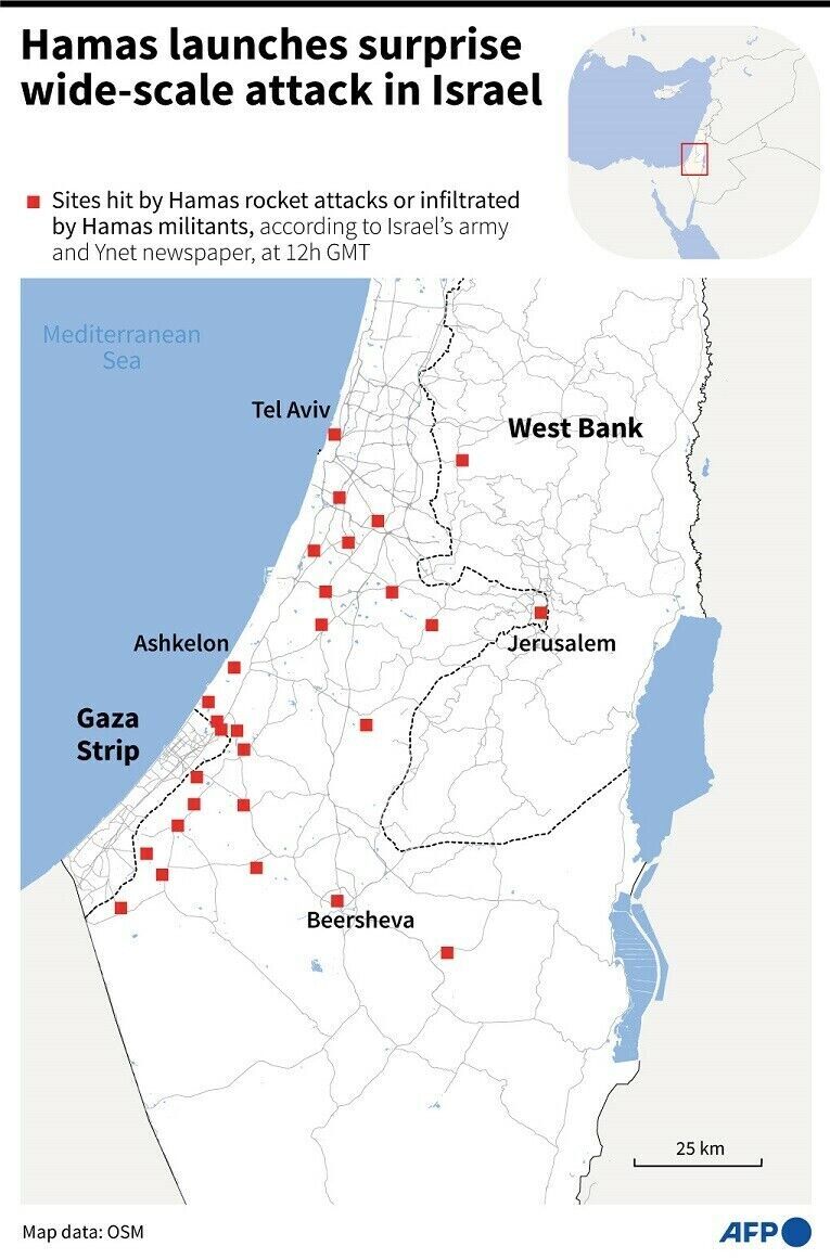 Рахунок жертв йде на сотні: напад ХАМАС є найбільшим за 50 років провалом розвідки Ізраїлю – Bloomberg