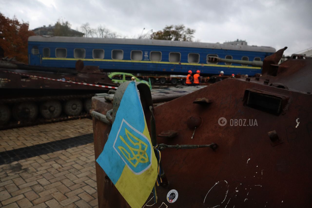 Поезд эвакуировал украинцев из города Ирпень