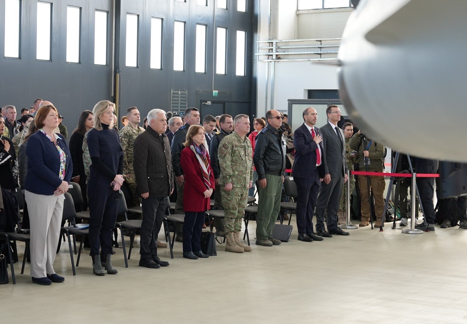"Частично благодаря его усилиям это произошло": глава минобороны Нидерландов на открытии учебного центра F-16 вспомнила "Джуса"