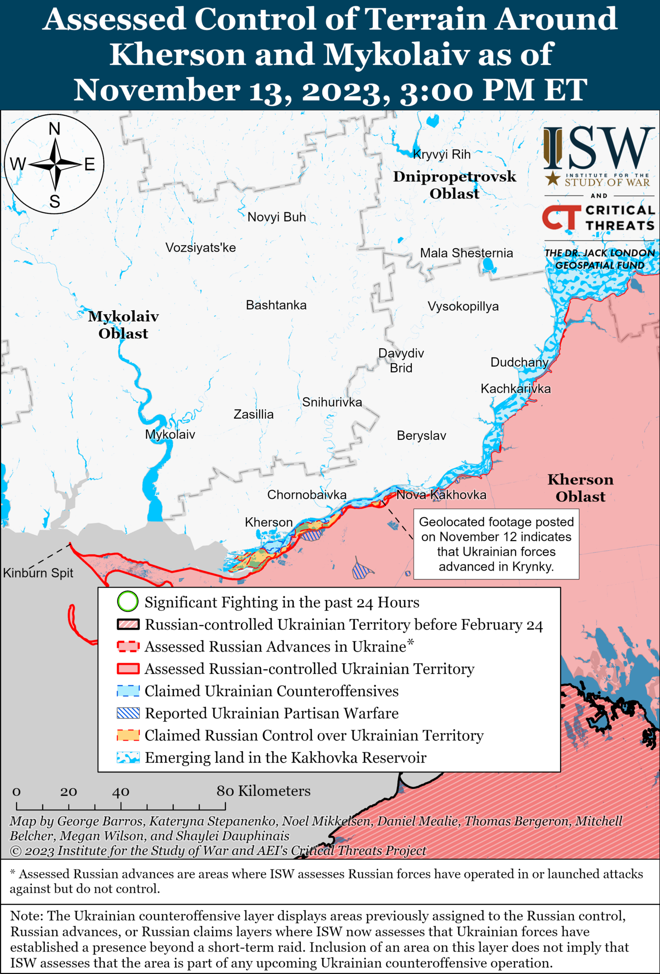 Йдуть дискусії: в ISW пояснили "вкид" про перегрупування військ РФ на Херсонщині та що відбувається насправді. Карта 