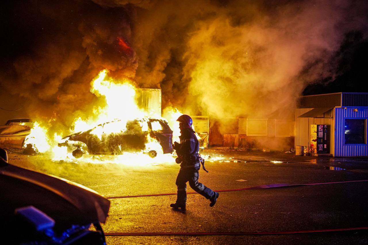 Пожар на СТО