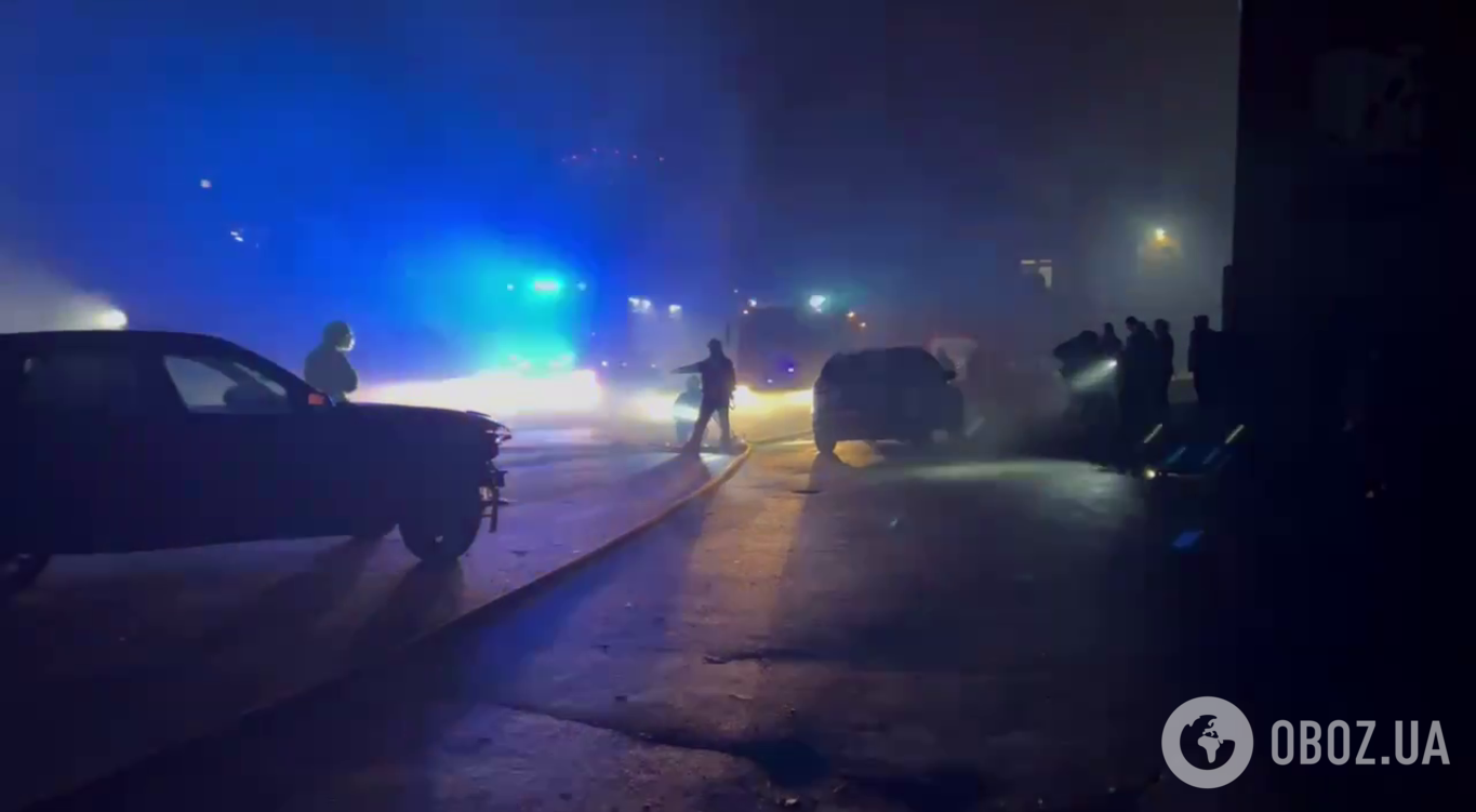 Пожар в районе Караваевых дач