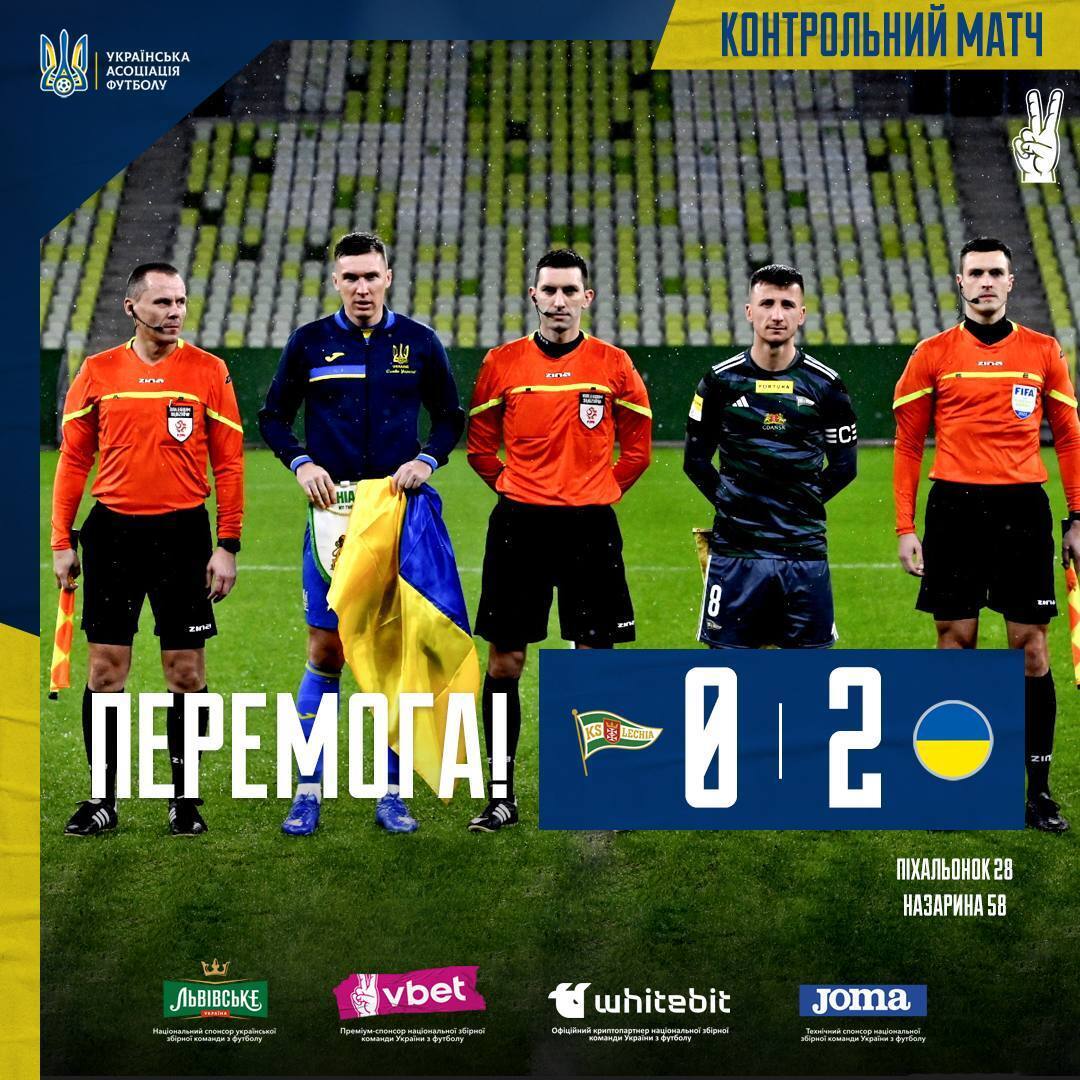 Сборная Украины по футболу выиграла тайный "ненужный" матч в Польше