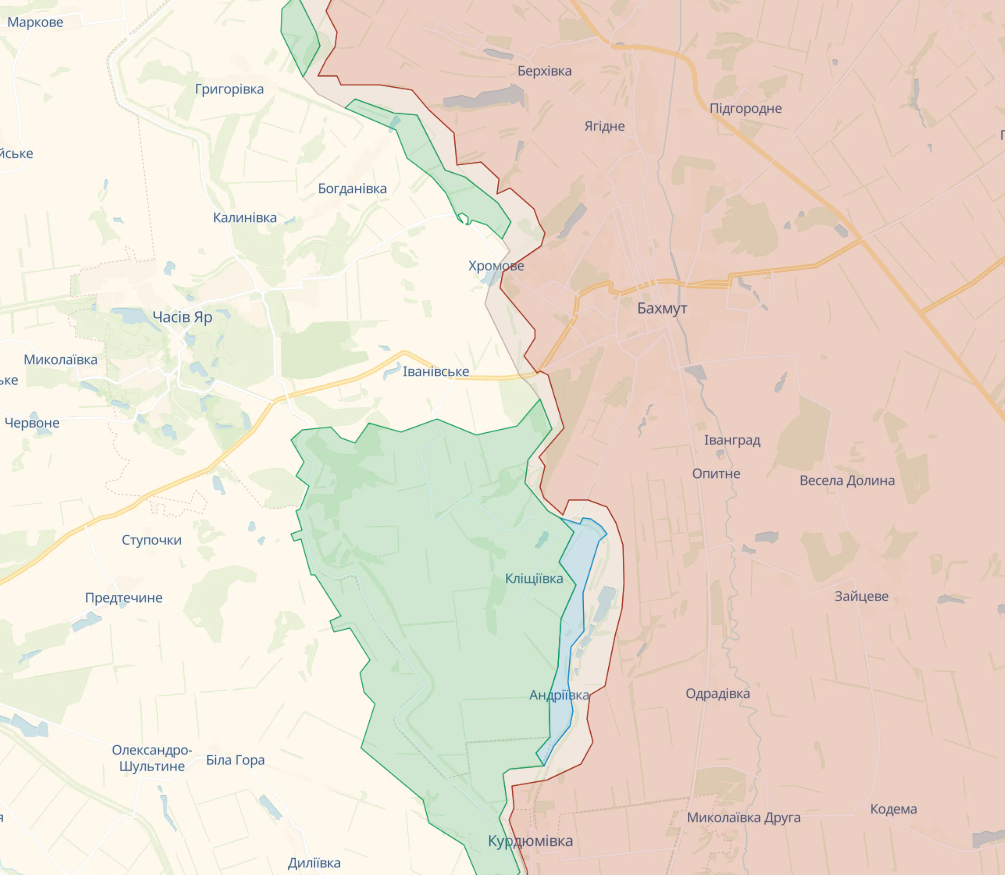 Войска РФ вели штурмовые действия в районах Клещиевки и Андреевки, ВСУ отразили атаки – Генштаб
