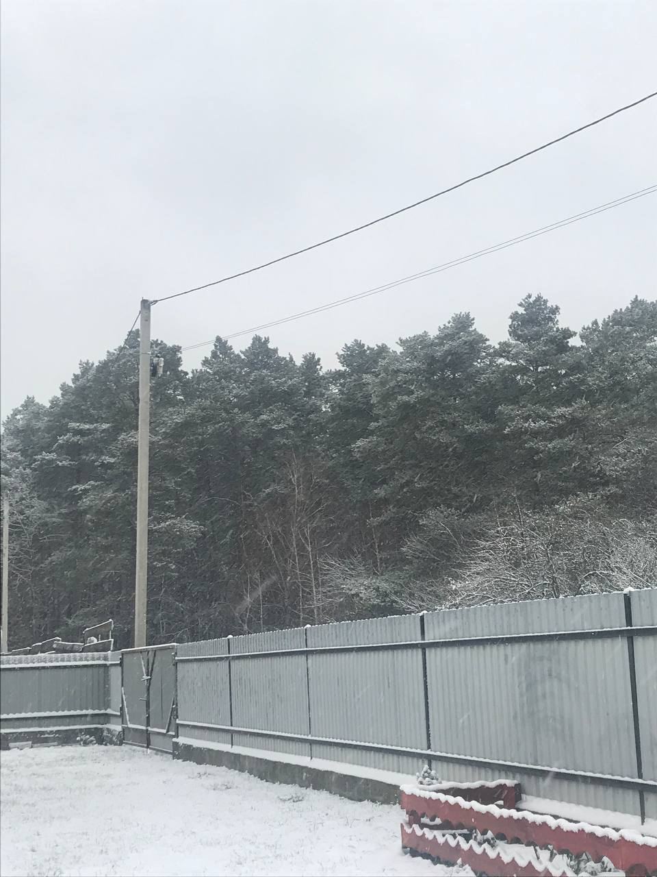 Первый снег в Волынской области
