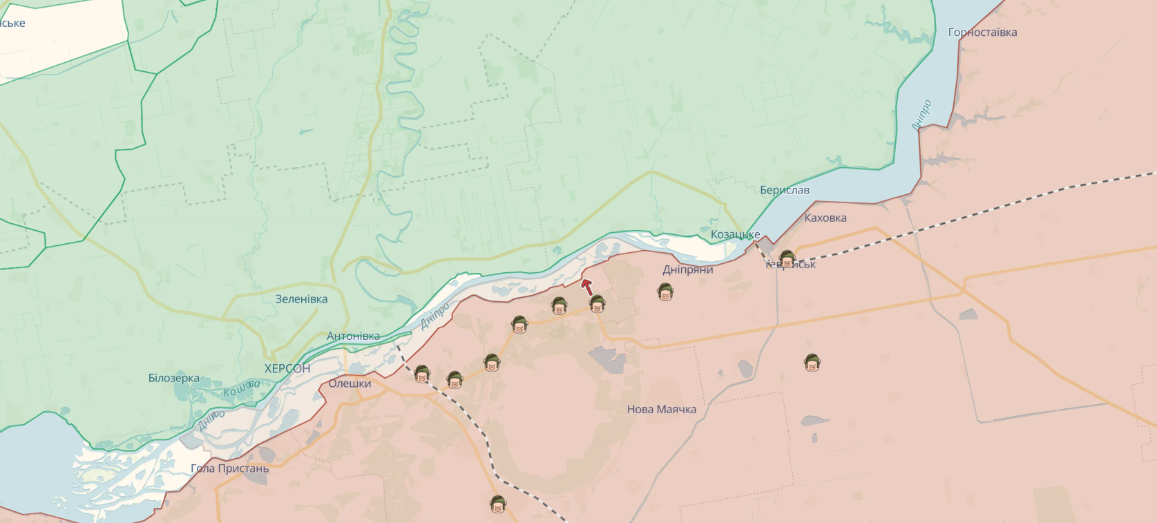 Силы обороны Украины закрепились на нескольких плацдармах на левобережье Херсонщины: подробности