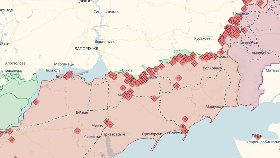 Враг вел безуспешные штурмы на Донбассе и Запорожье, Силы обороны уничтожили склад БК и 8 артсистем оккупантов – Генштаб