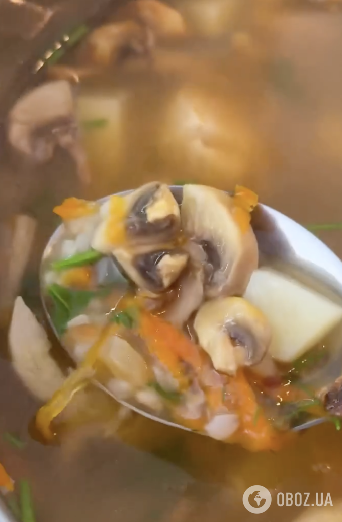 Вкусный гречневый суп