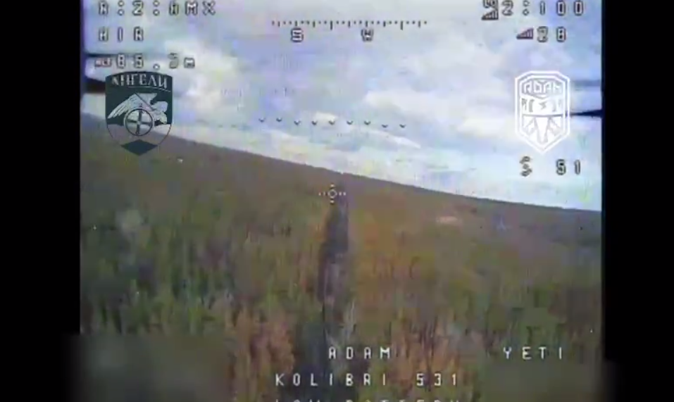 Горячая встреча украинского дрона-камикадзе с оккупантами попала на видео