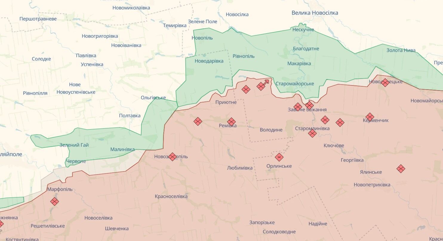 Сили оборони ведуть наступ на Мелітопольському напрямку, за добу на фронті відбулося 70 бойових зіткнень – Генштаб