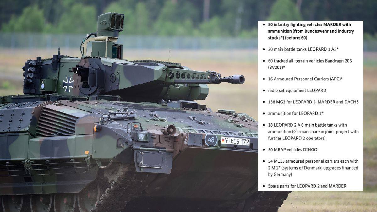 БМП, тягачи и артиллерийские снаряды: Германия передала Украине новую партию военной помощи