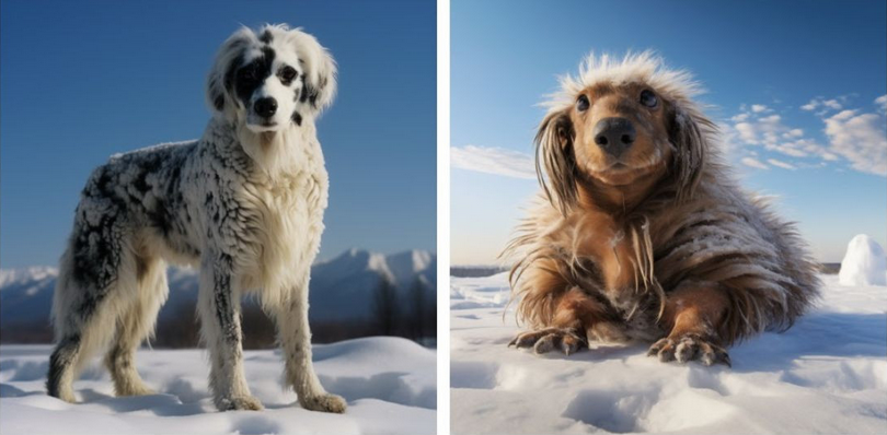 Який вигляд матимуть собаки через 10 000 років: генетики об'єдналися з ШІ та показали фото