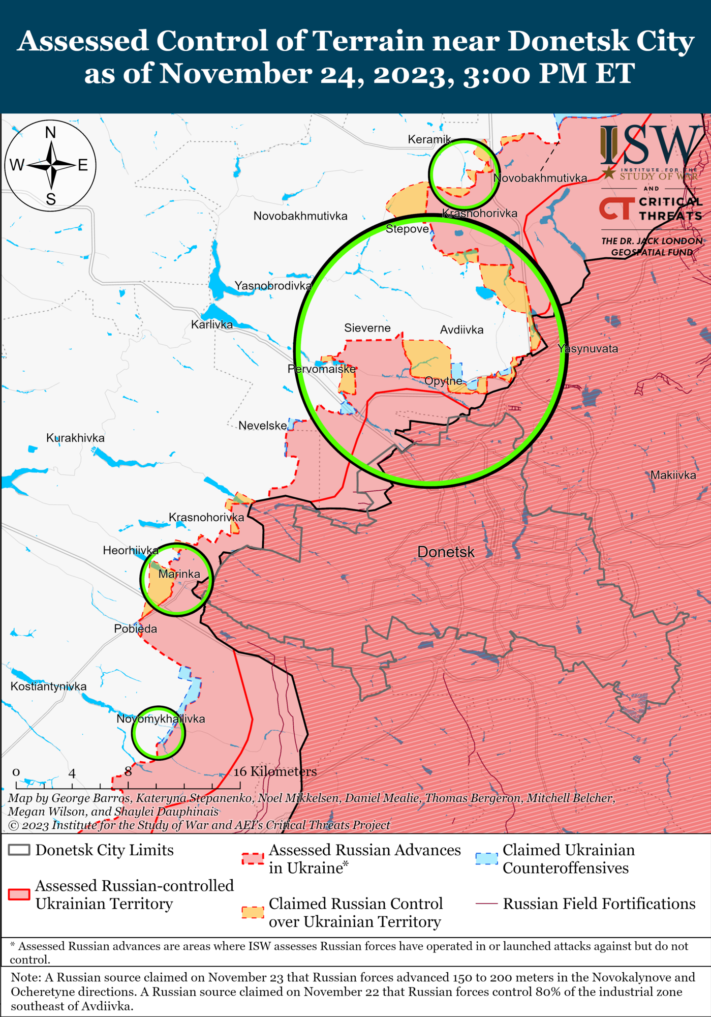 Нові штурми на Авдіївку не призведуть до швидкого просування окупантів – ISW