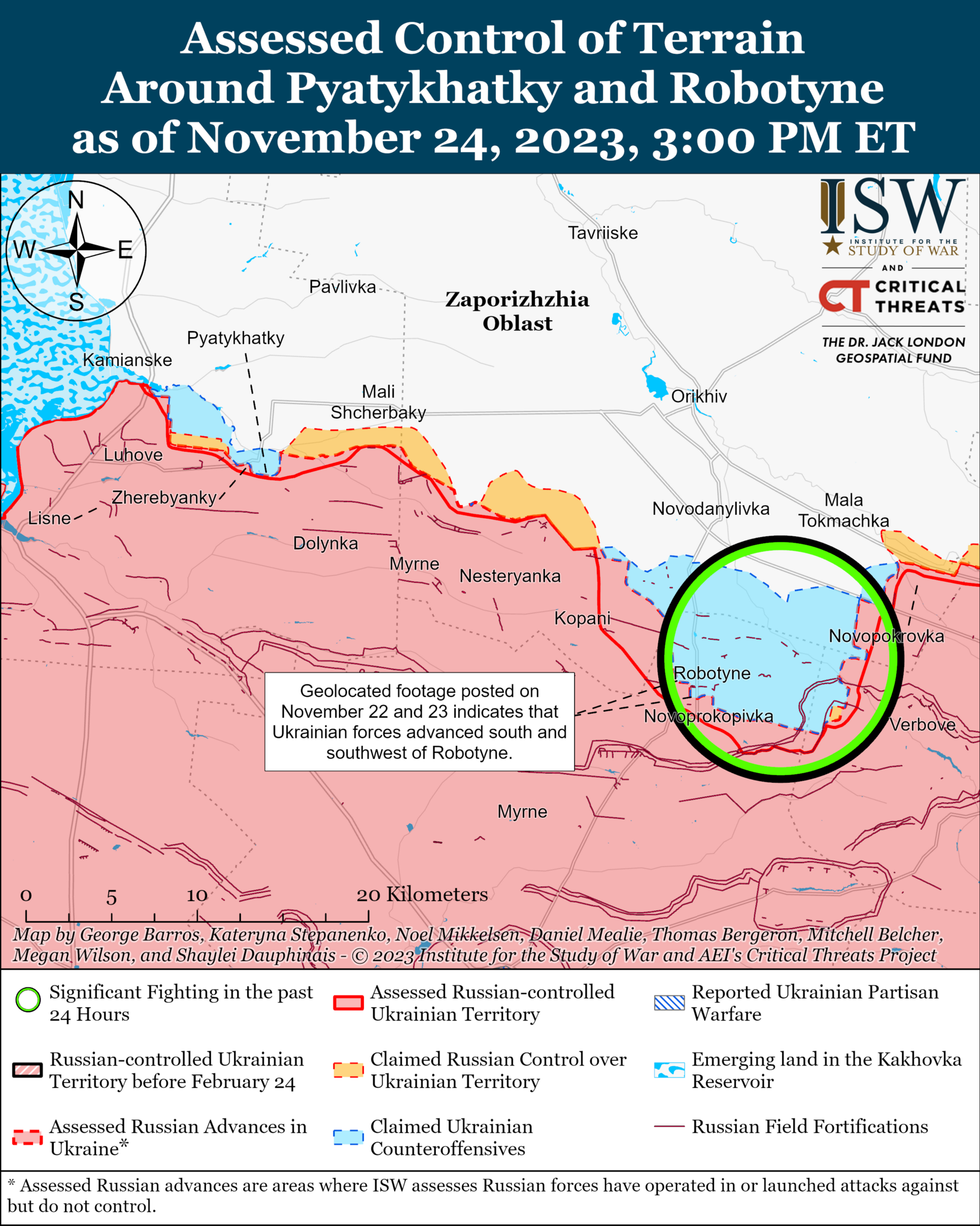 ISW: ВСУ контратакуют на западе Запорожской области