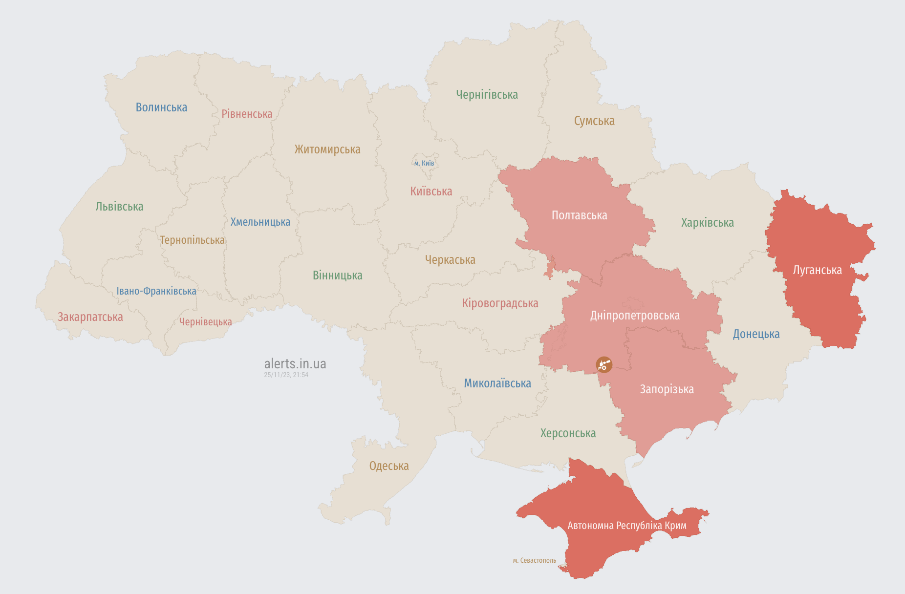 Оккупанты снова атаковали Украину дронами: воздушная тревога охватила часть областей. Карта