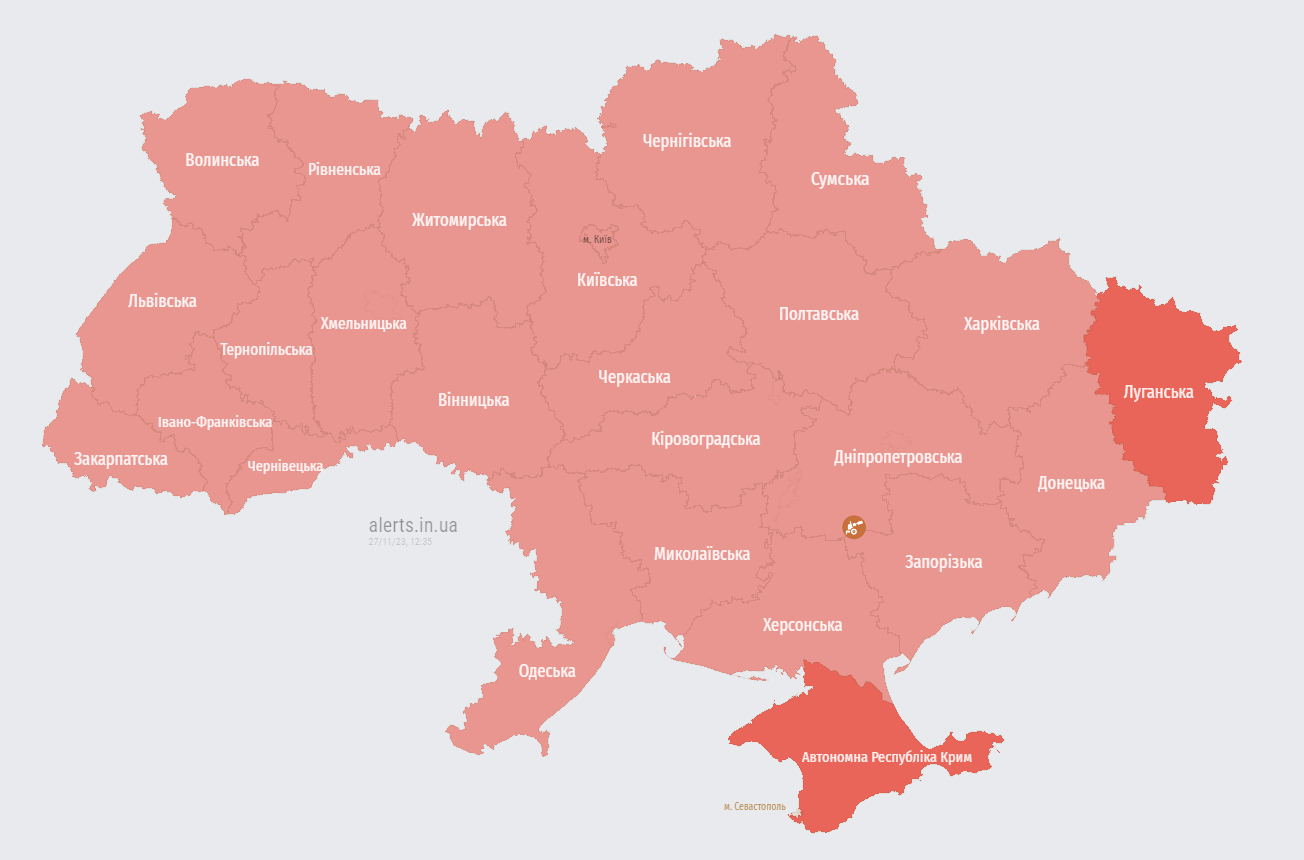 Вся Україна – "червона": Росія підняла у повітря МіГ-31К, оголошено тривогу