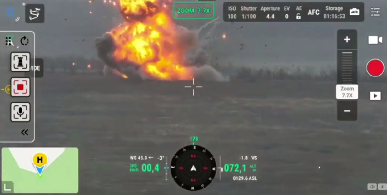 "Мангал" не допоміг: момент феєричного підриву російської БМП-3 на Запоріжжі потрапив на відео