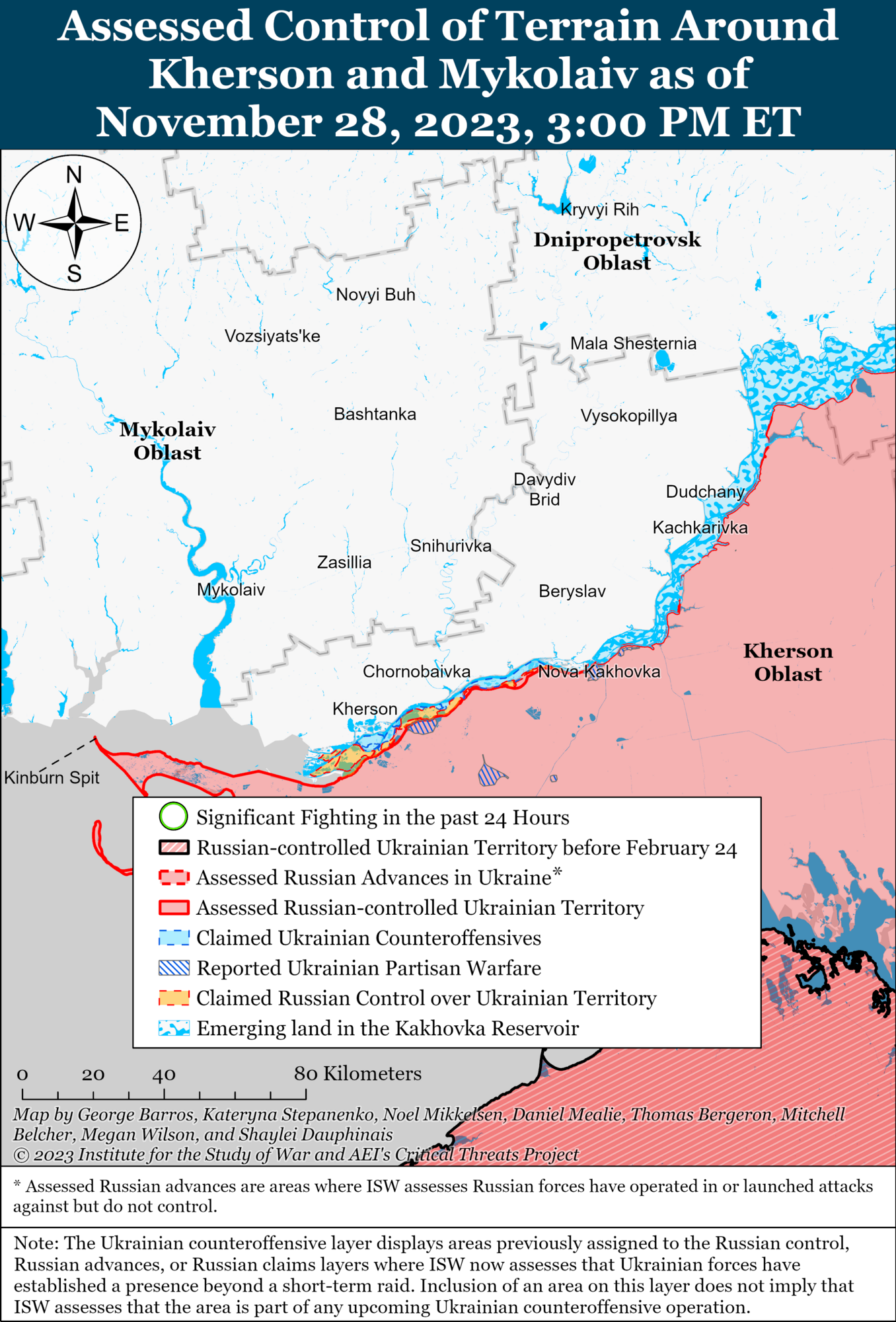 ВСУ провели атаки на левобережье Херсонщины, проблемы в рядах войск Путина нарастают – ISW