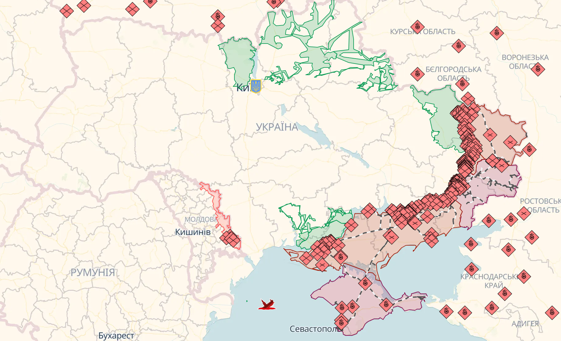 Оперативная обстановка на востоке и юге Украины остается сложной: на фронте произошло 73 боевых столкновения – Генштаб