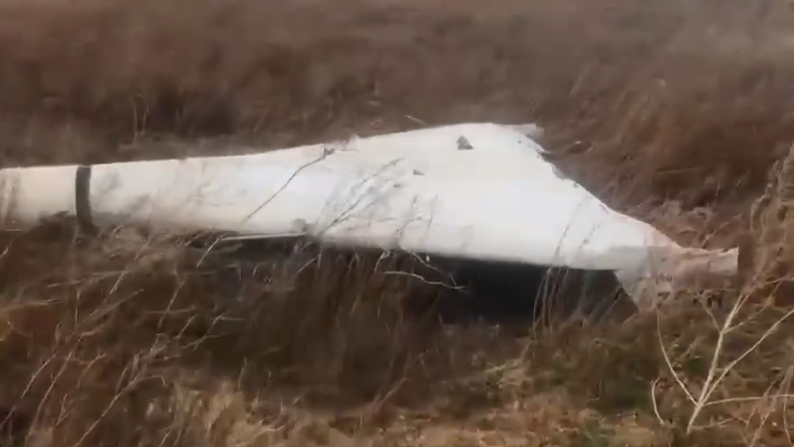 Не долетел: в результате шторма в Краснодарском крае упал "Шахед", запущенный захватчиками. Видео