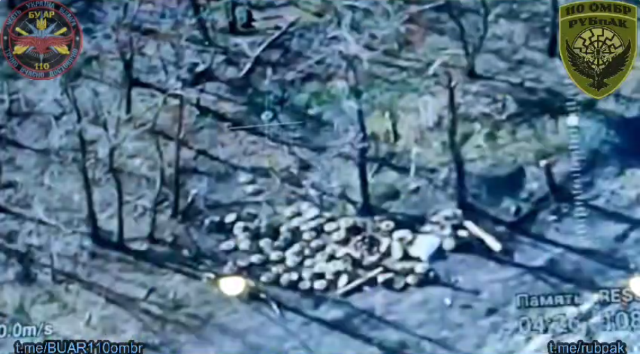 Поднялся дымовой гриб: ВСУ эффектно уничтожили полевой склад оккупантов возле Красногоровки. Видео