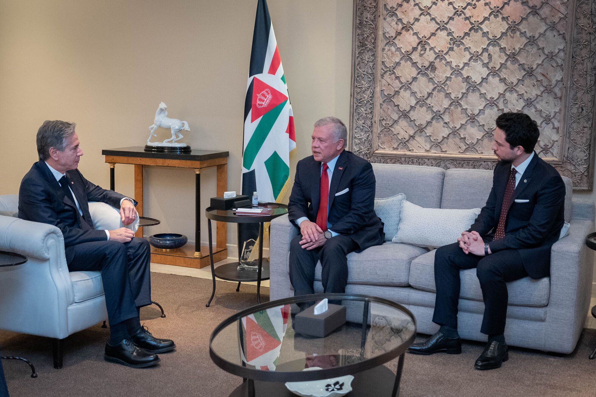 Блинкен пообещал королю Иордании, что США будут работать над созданием палестинского государства