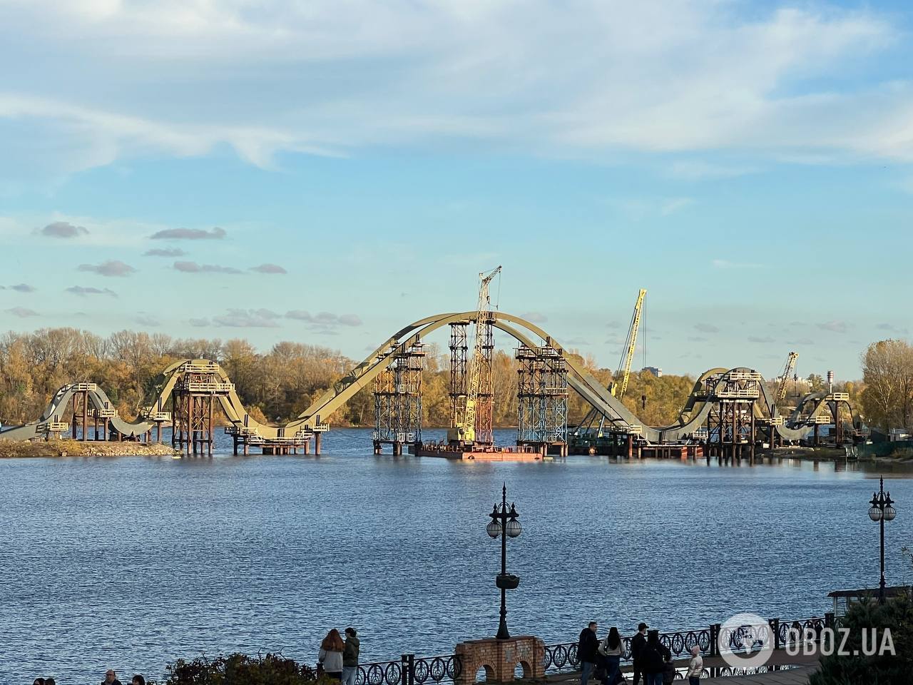 Мост-волна в Киеве: как сейчас выглядит путепровод, который соединит Оболонский остров с парком "Наталка". Фото