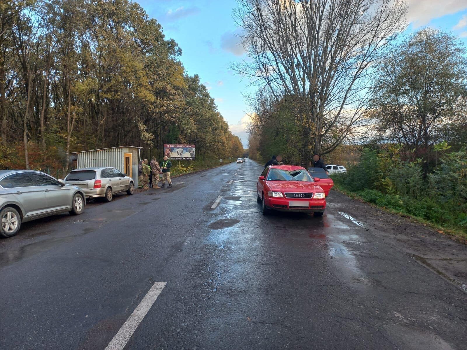 На Закарпатті автомобіль збив прикордонника на блокпості: водію загрожує 8 років ув'язнення. Фото