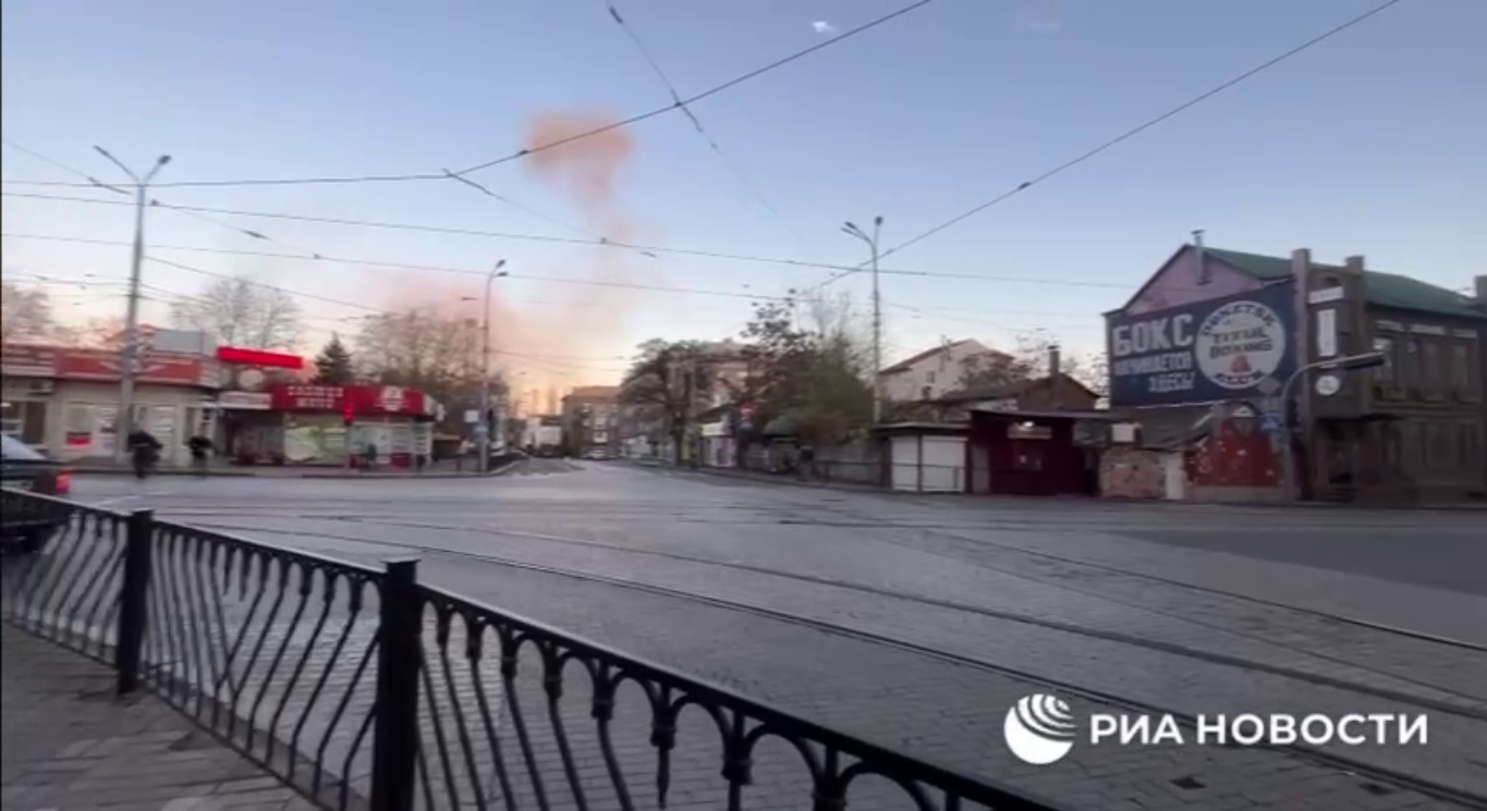 Обстрел оккупированного Донецка