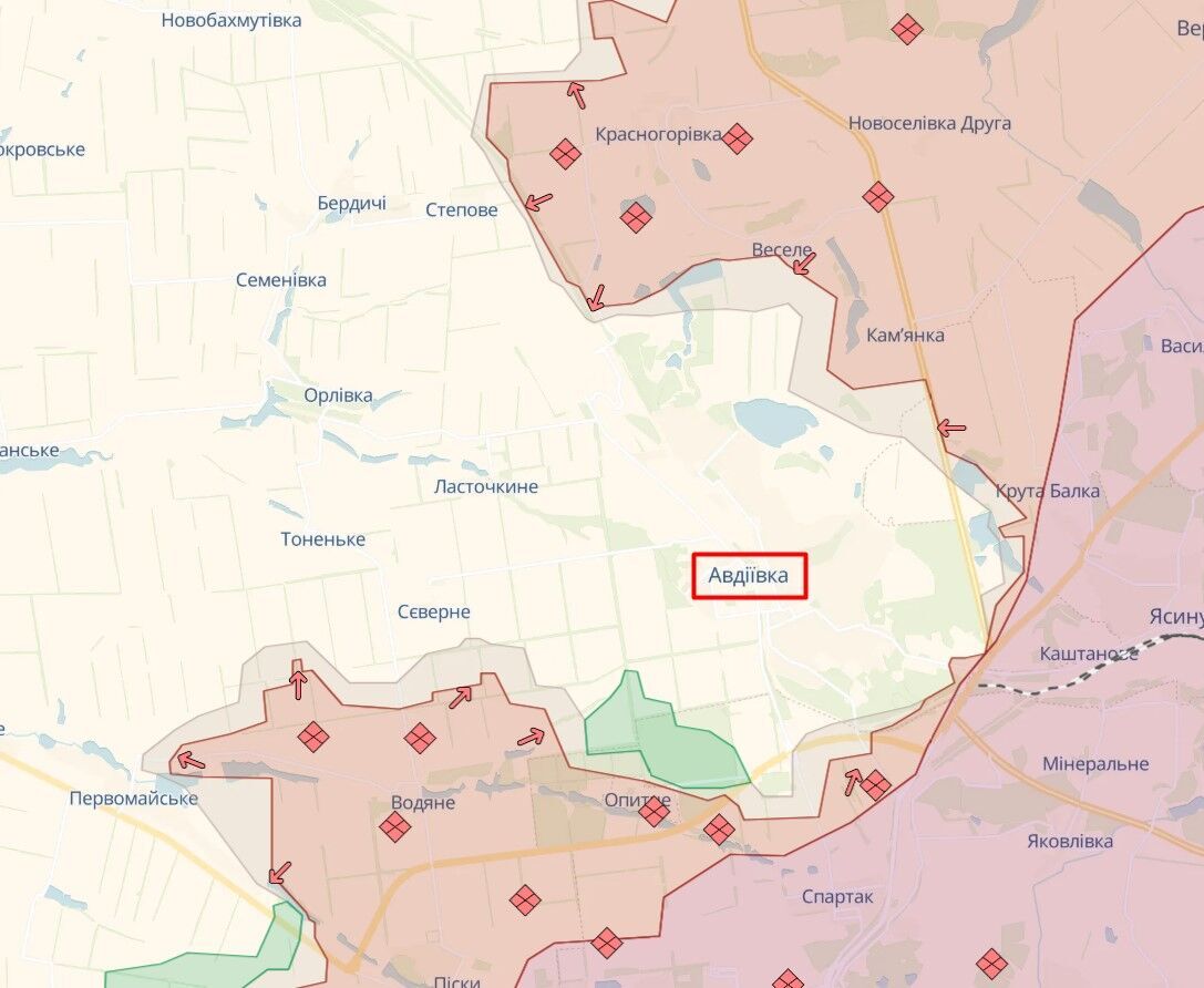 Россия начала использовать больше пехоты в атаках на Авдеевку: в Нацгвардии рассказали о ситуации. Карта