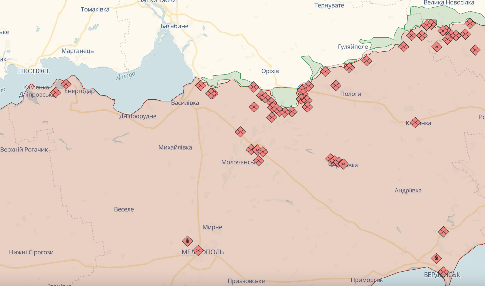 Генштаб: произошло 67 боевых столкновений, Силы обороны продолжают удерживать позиции на левобережье Днепра