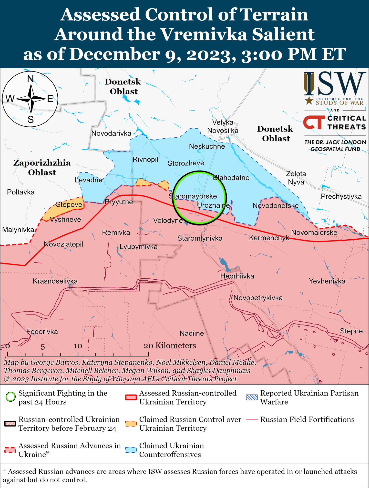 Войска РФ провели наступления на нескольких участках фронта в сложных погодных условиях: в ISW назвали цель агрессора