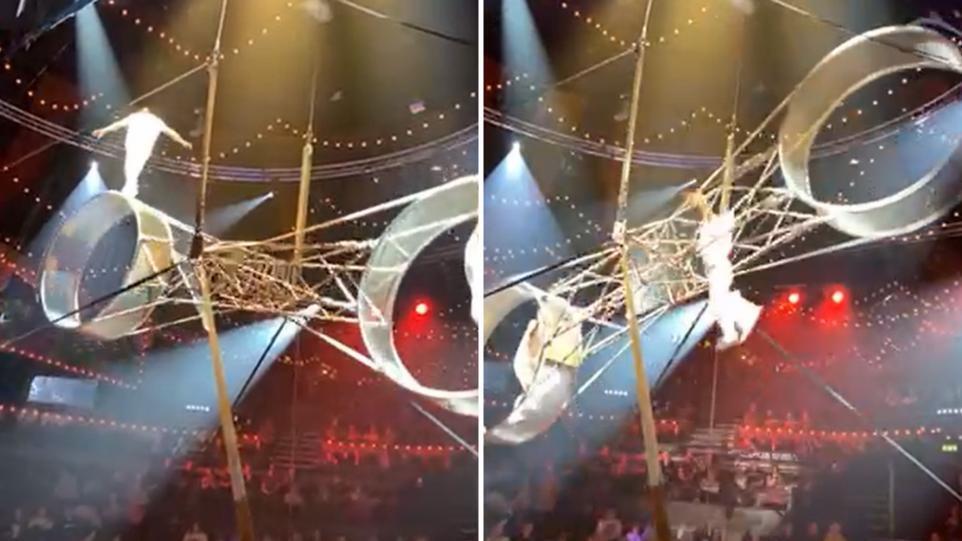 Британский акробат сорвался с 10-метровой высоты во время шоу в цирке