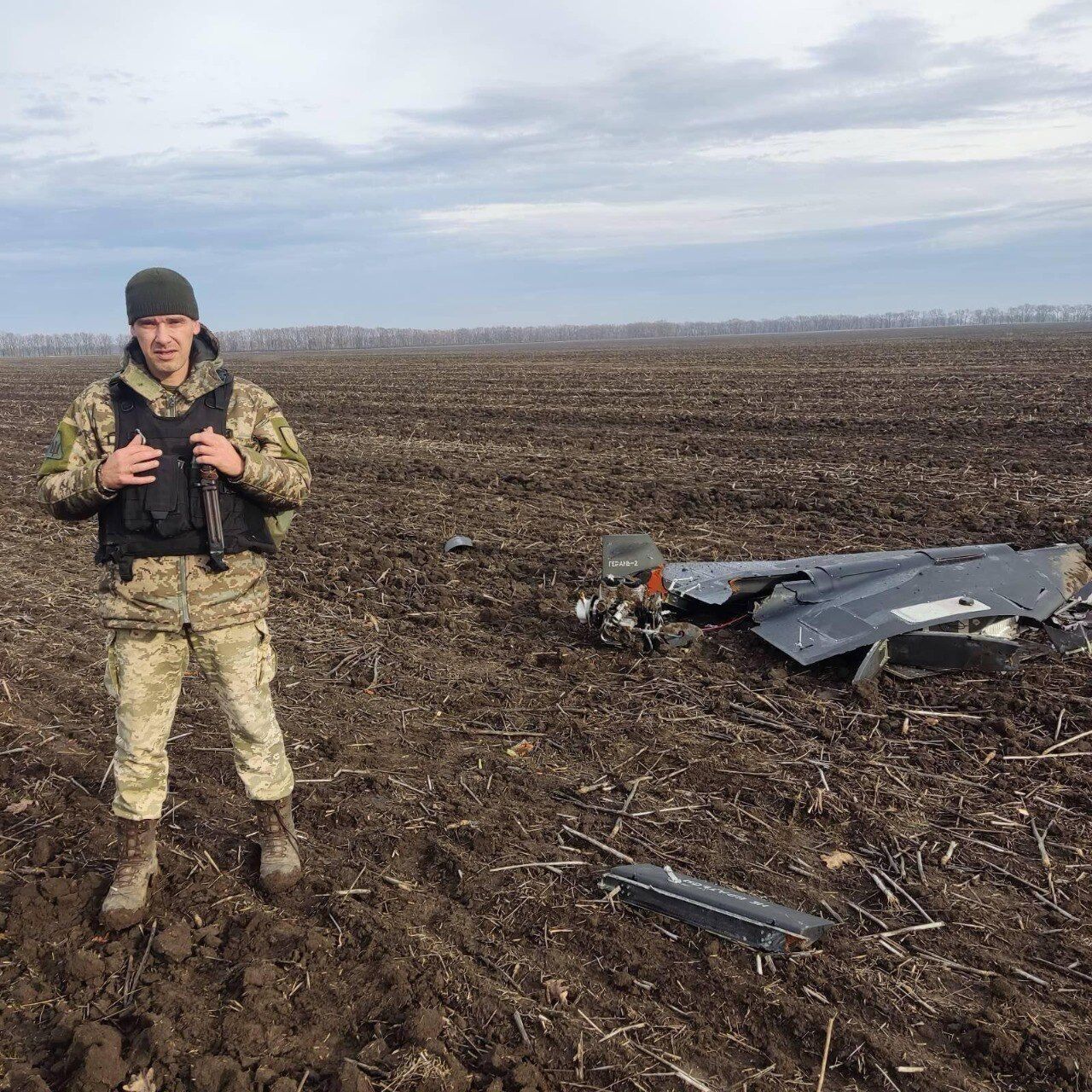 "Будь как Александр": Олещук показал фото воина, уничтожившего "Шахед" на Одесщине из пулемета ДШК