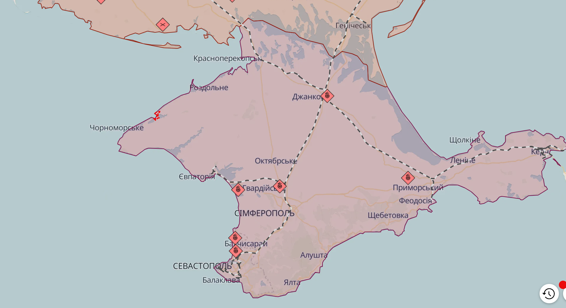 В оккупированном Крыму раздались взрывы: громко было в Симферопольском и Джанкойском районах. Видео