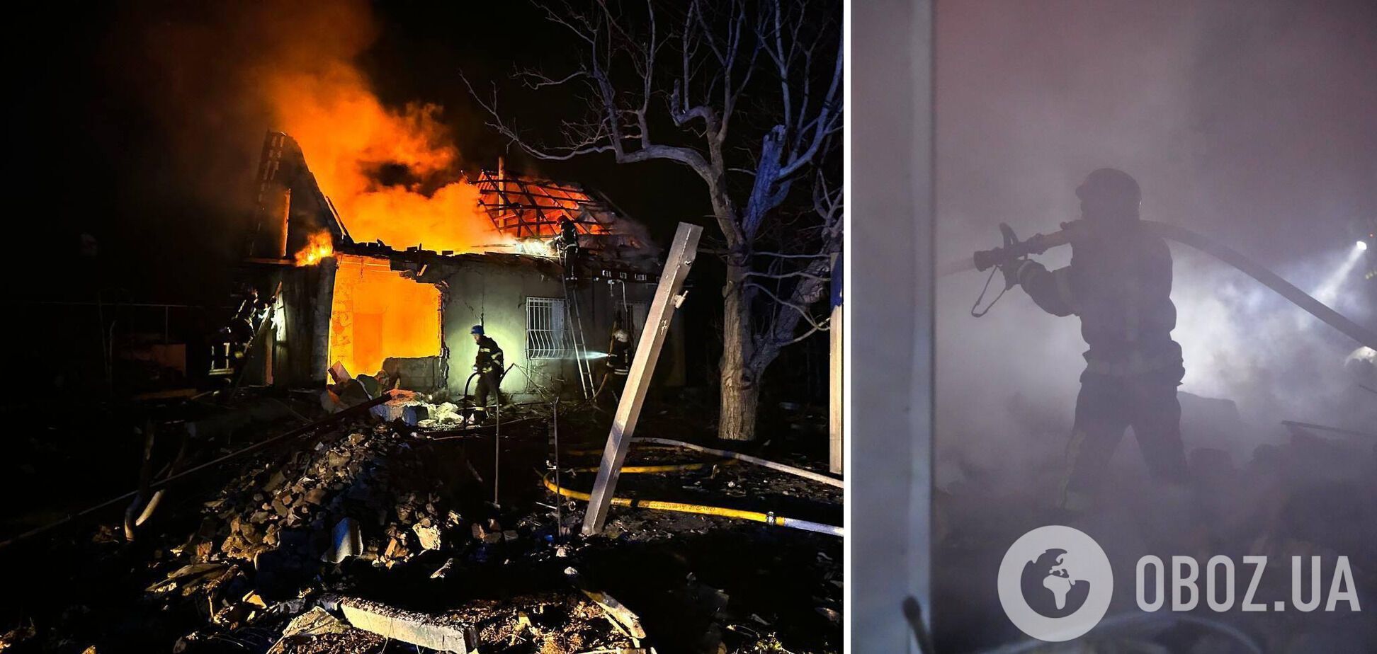 На Одещині збитий дрон впав на житловий будинок і вибухнув: є загиблий. Фото