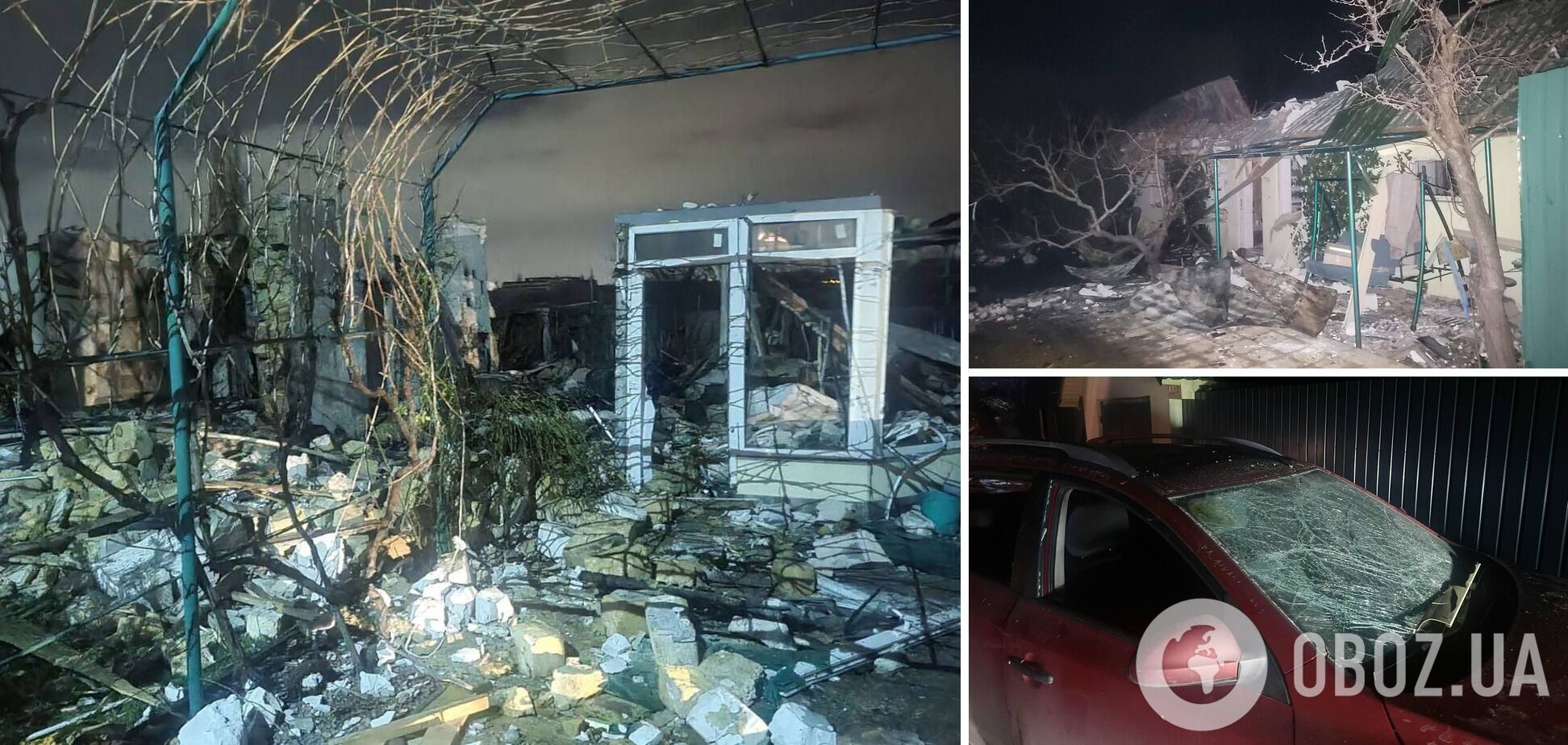 На Одещині збитий дрон впав на житловий будинок і вибухнув: є загиблий. Фото