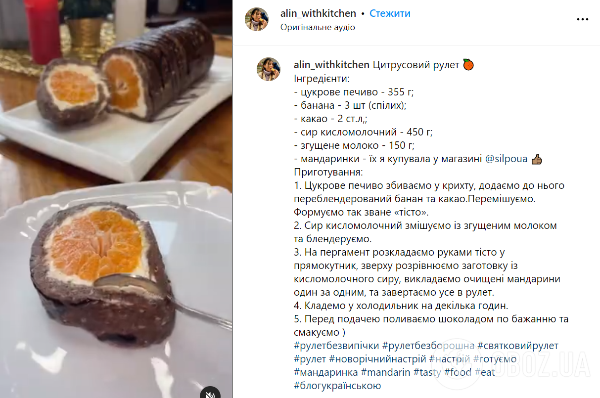 Сладкий мандариновый рулет без выпечки: идеальный десерт на праздники