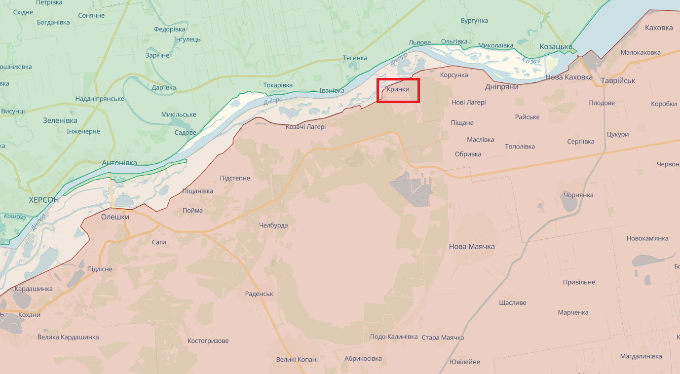 Сили оборони утримують позиції на лівобережжі Херсонщини, окупанти атакують під Кринками – ISW