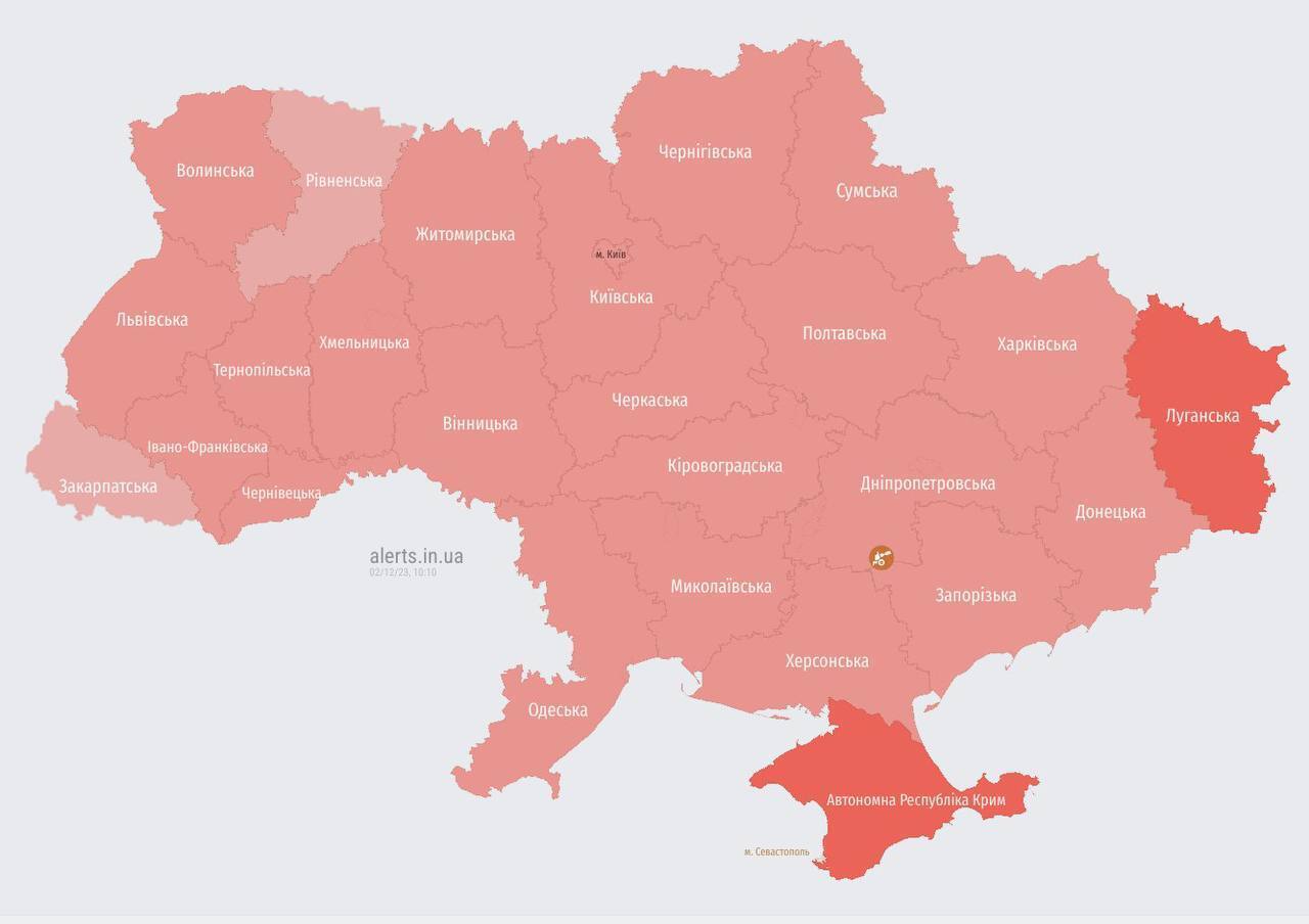 По всій Україні оголосили повітряну тривогу: зафіксовано зліт МіГ-31К