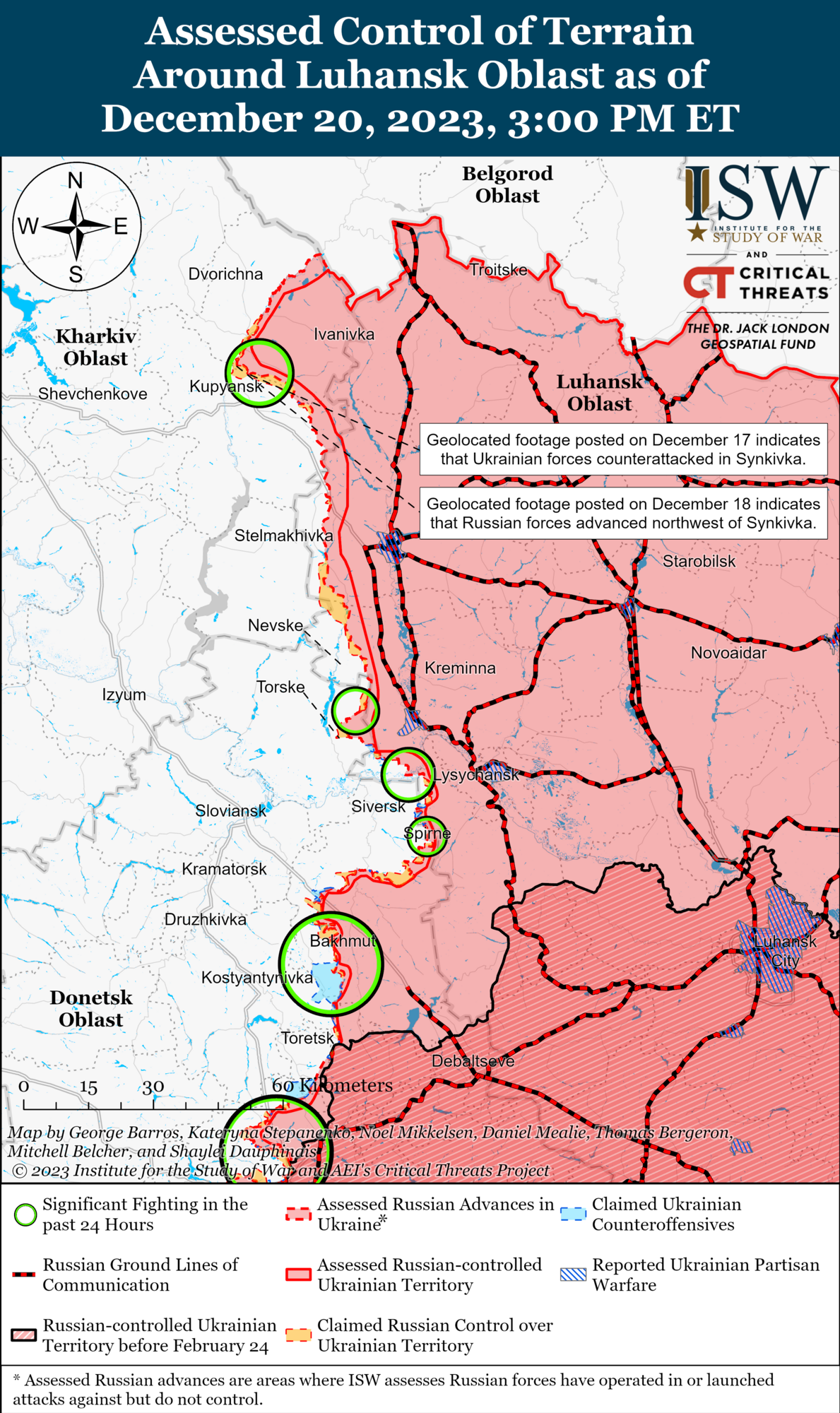 Бої на Харківщині та Луганщині